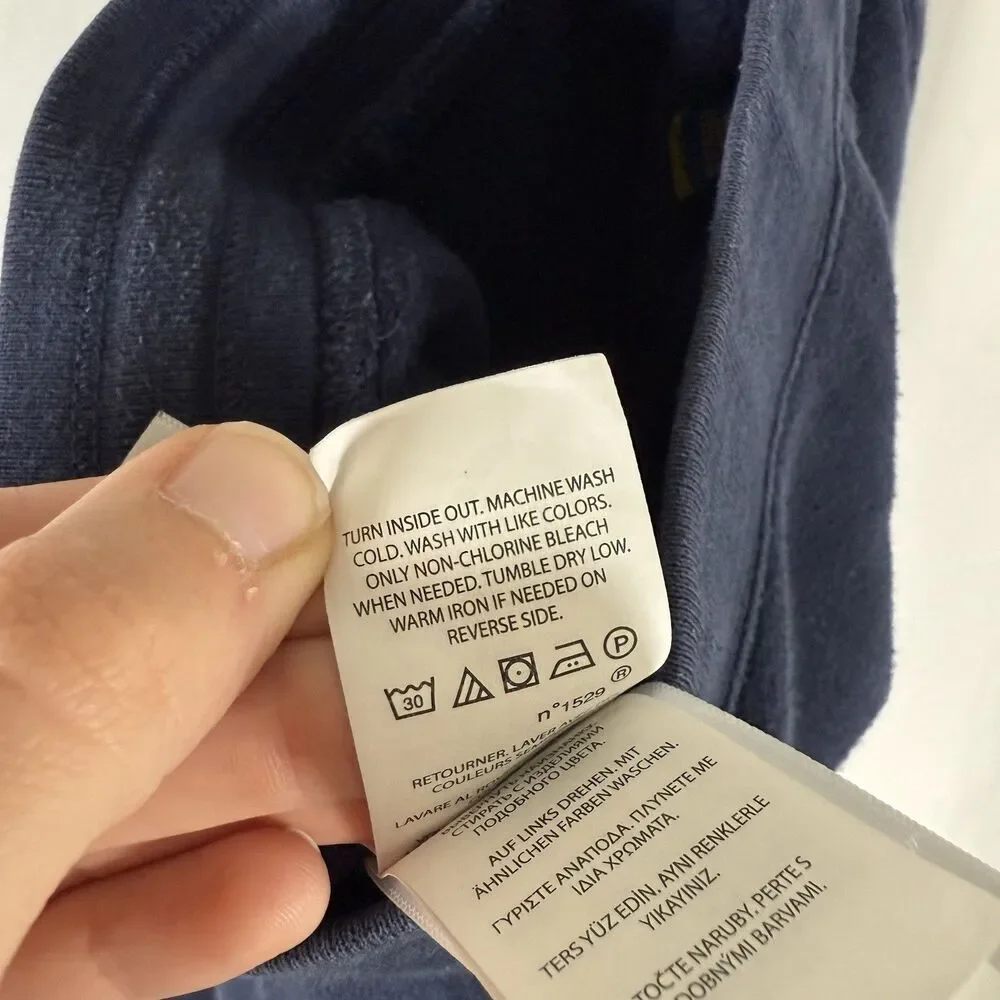 Polo Ralph Lauren Joggers Boys Large 14 16 Blue Drawstring Pockets Cotton Blend
